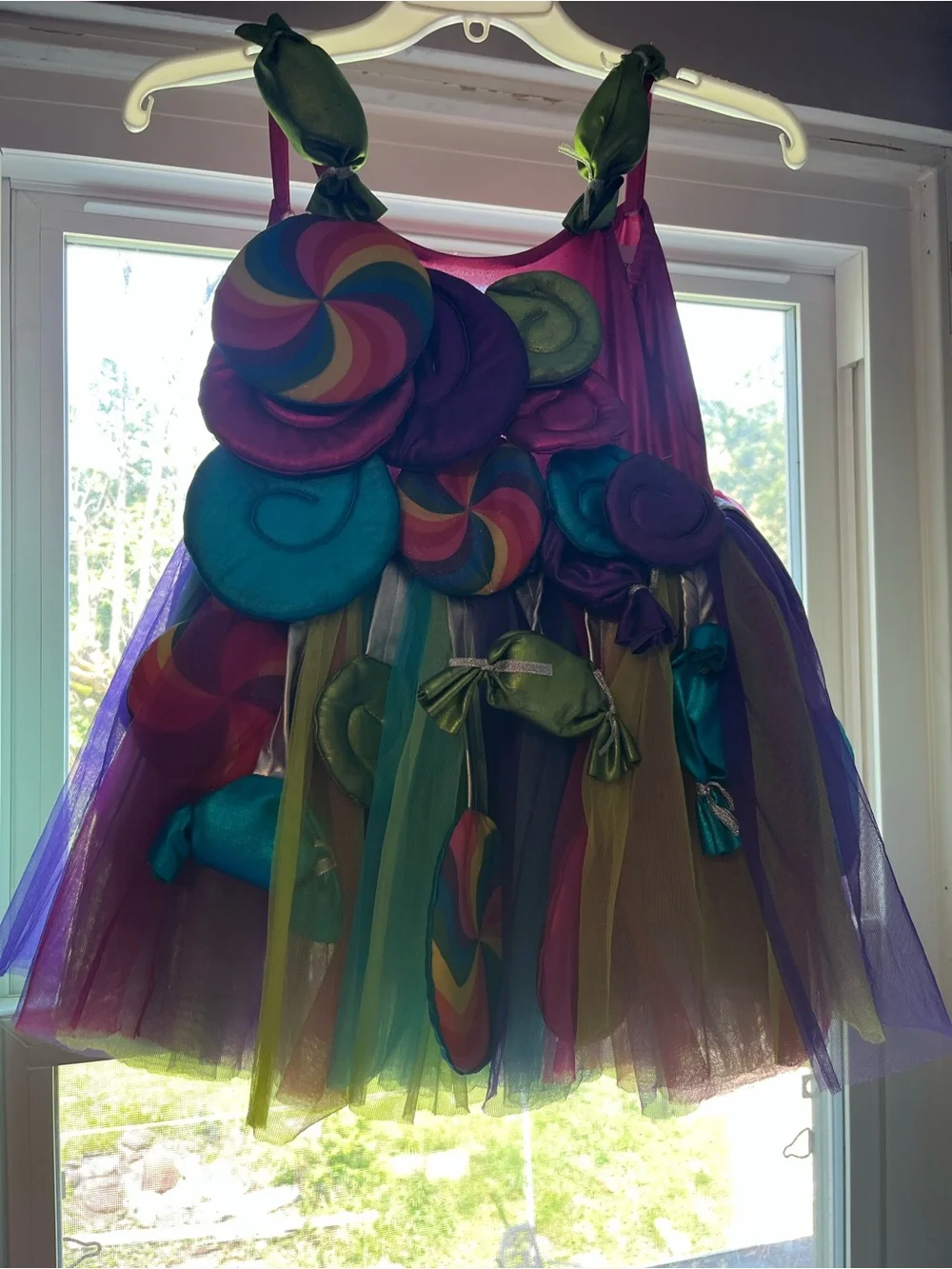 Craft Bright Rainbow Candy Tutu Dress - Purple Pink Green Blue